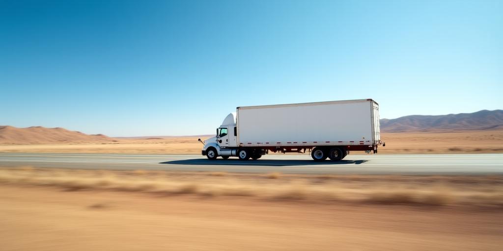Dedicated FTL truck traveling on an open interstate